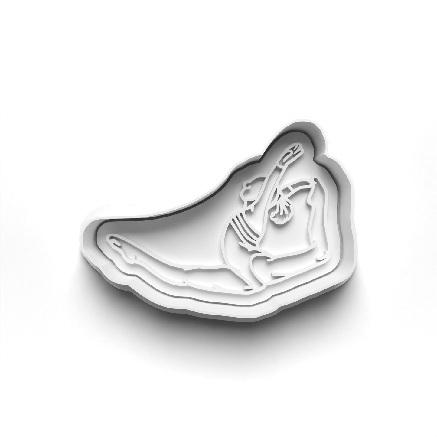 Gymnastics Set cookie cutter and stamp 0649