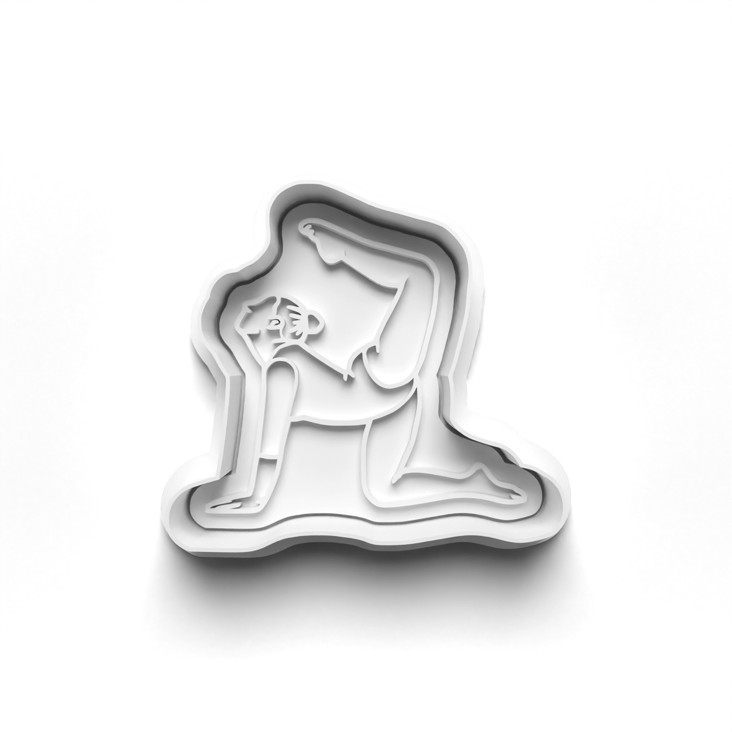 Gymnastics Set cookie cutter and stamp 0649
