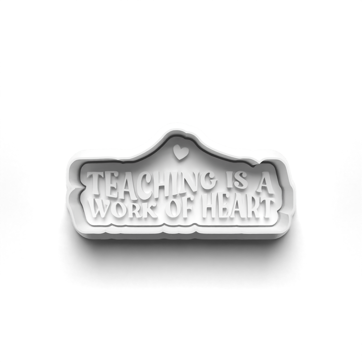 Teacher set cookie cutter and stamp 0653