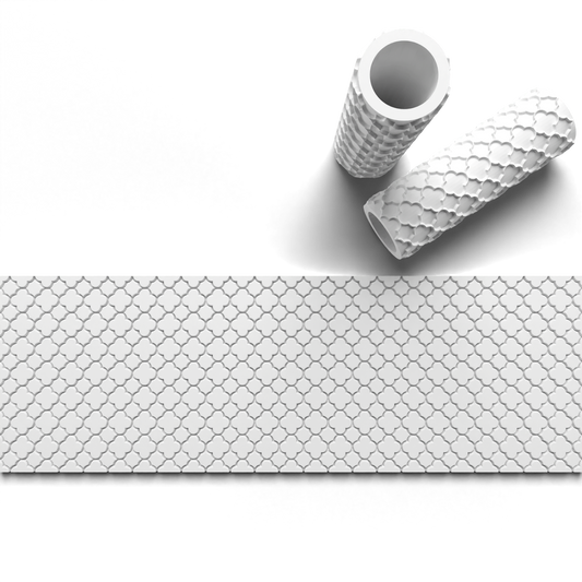 Muslim maroccan inspired Texture roller - rolling pin - pattern - 0681_5
