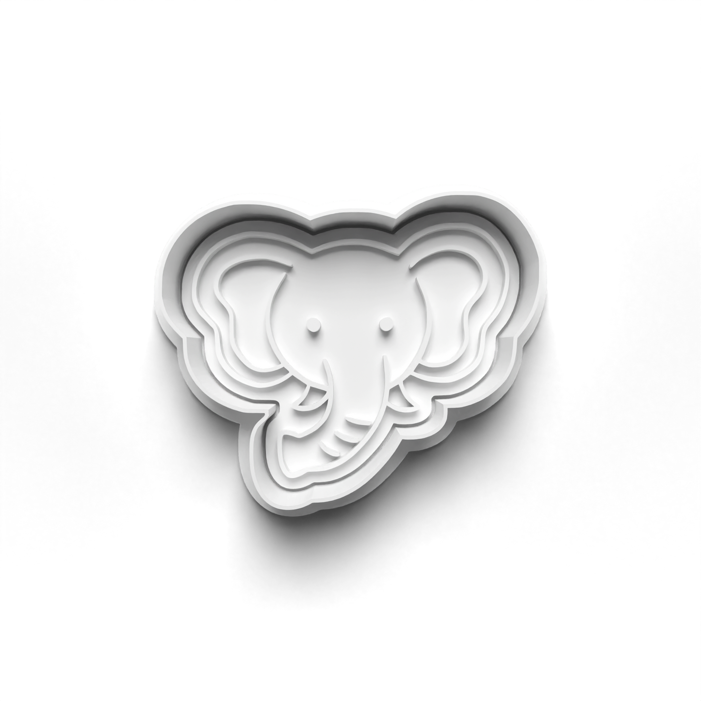 Animal head - elephant - cutter + stamp - 0724_11