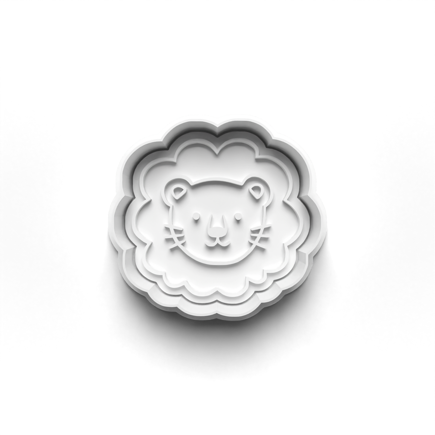 Animal head - lion - cutter + stamp - 0724_19