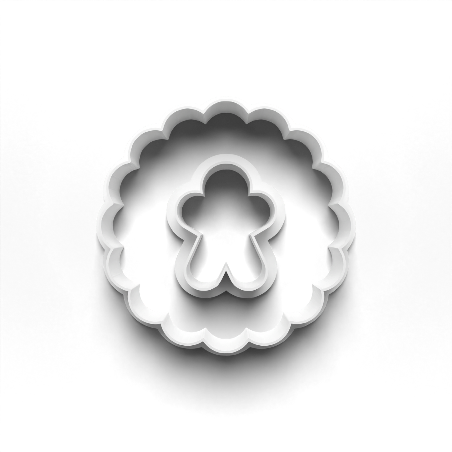 Christmas linzer cutter - gingerbread man - 0730_4