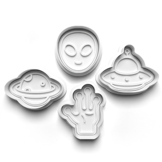 Ufo Alien - stamp + cutter 0775