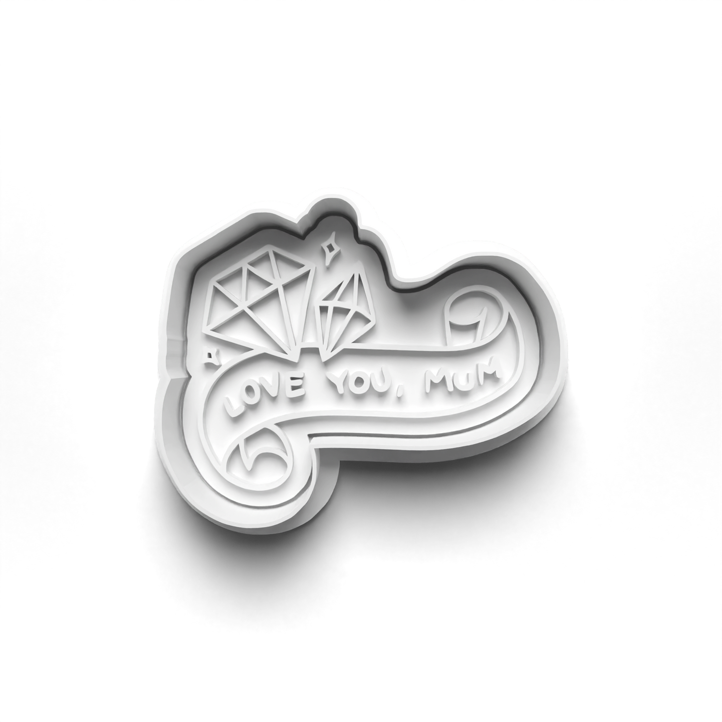 Mother's Day wording cookie cutter + stamp 0804_