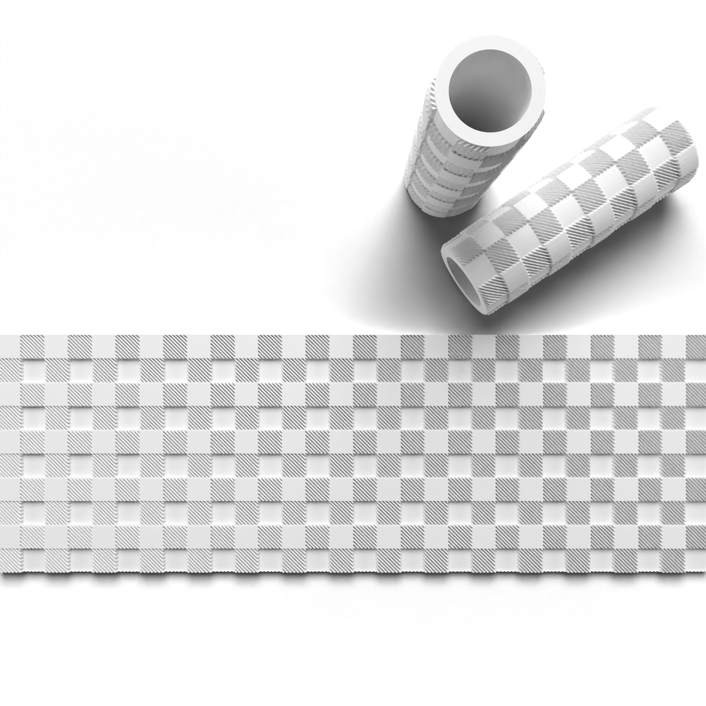 Fabric Textured roller - rolling pin - pattern - 0882_5