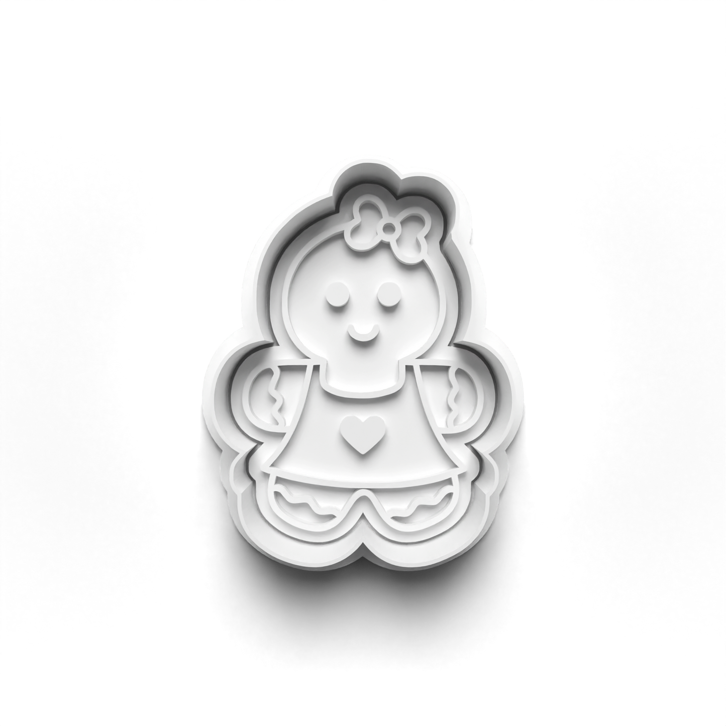 Gingerbread man Set cookie cutter and stamp Christmas - 0990