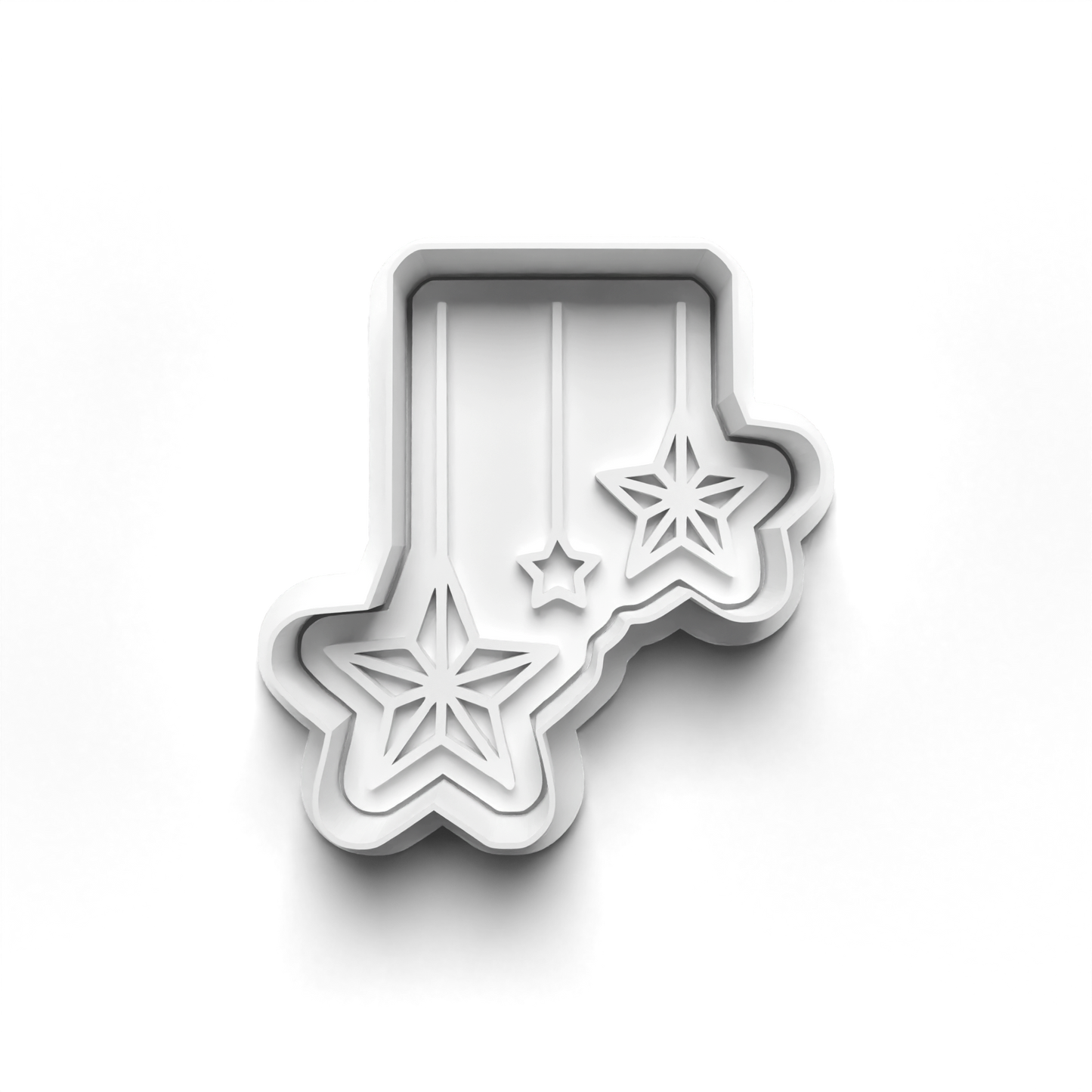 christmas hanging decoration Set cookie cutter and stamp - 0996