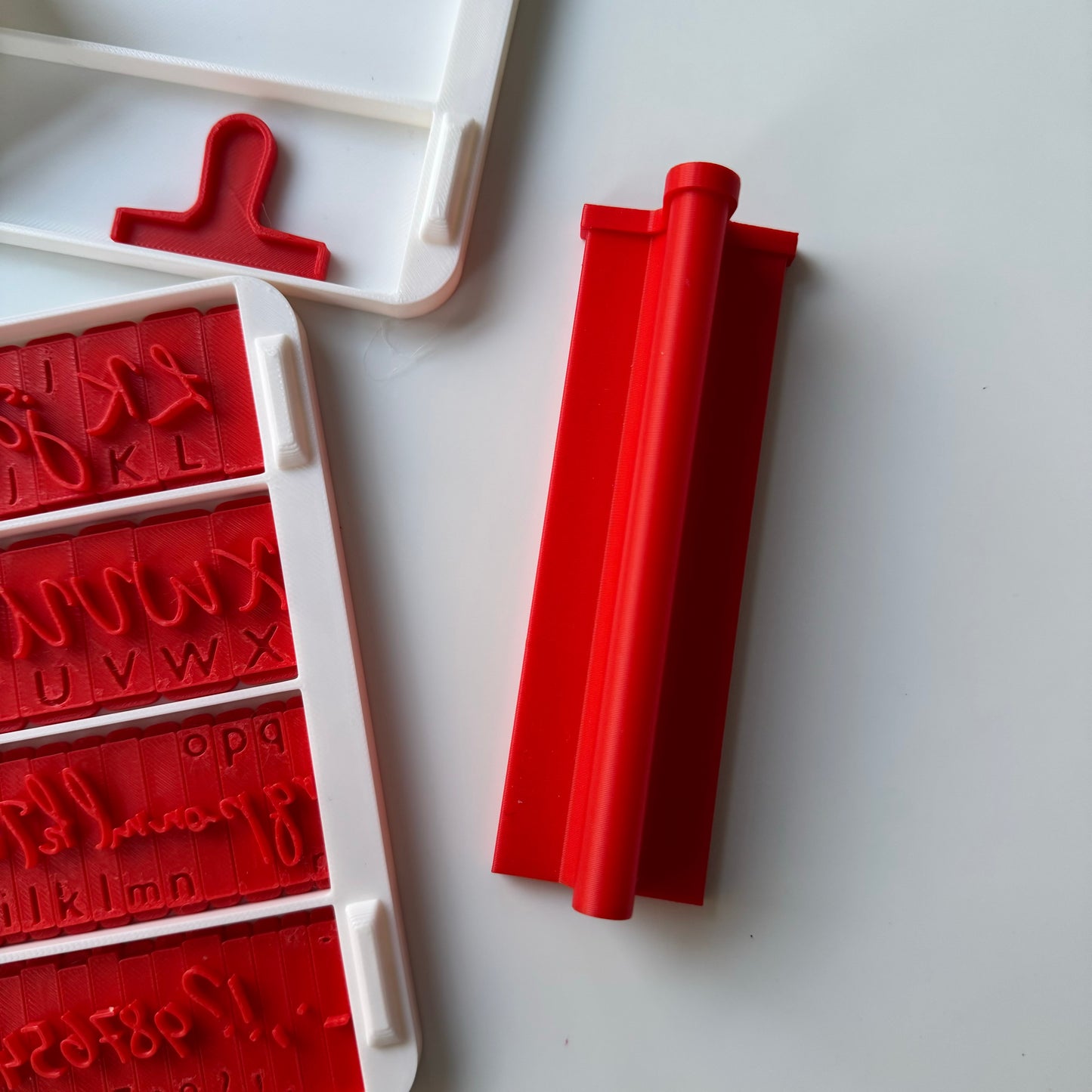 The signature font Alphabet letter stamp
