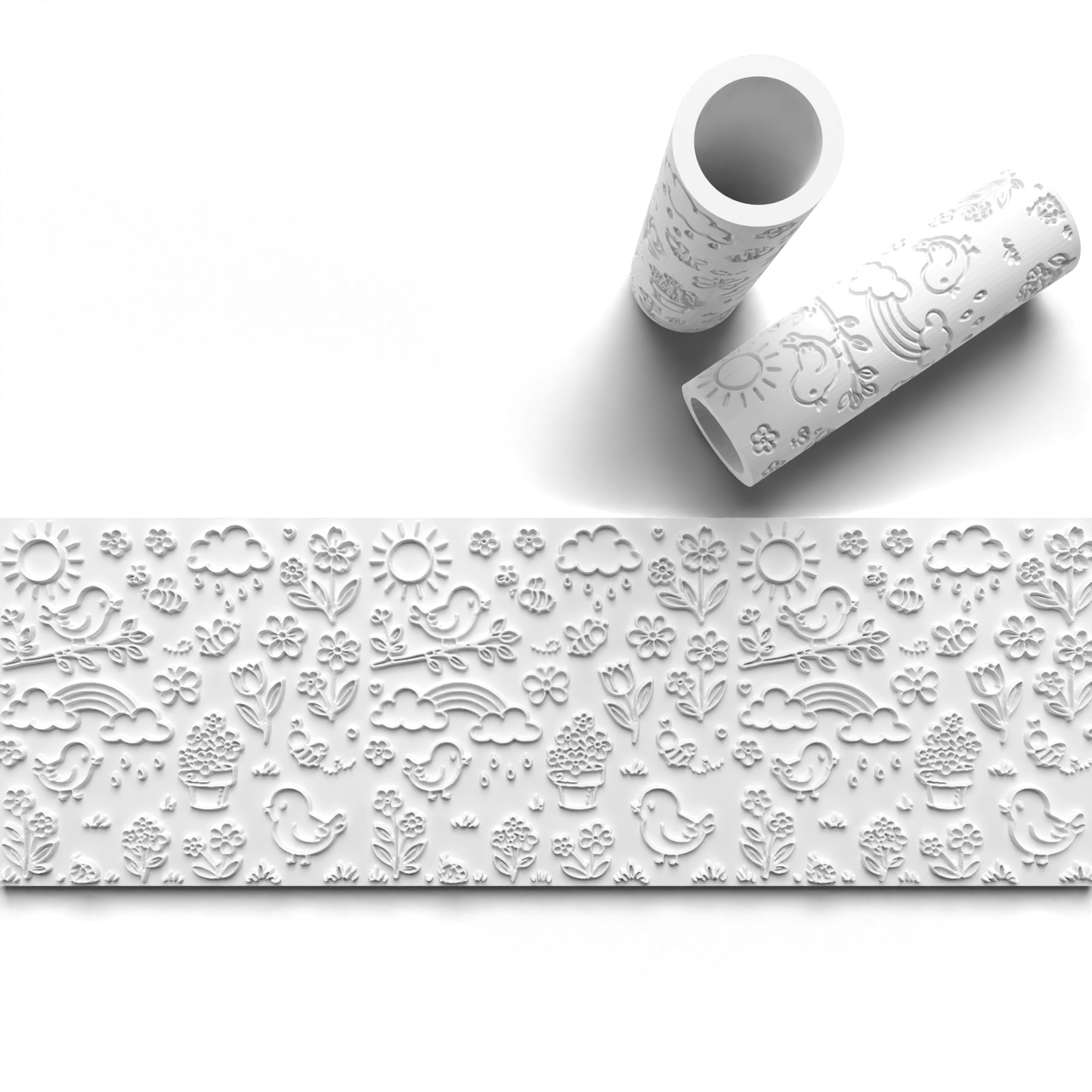 Spring texture roller pattern 1075_8