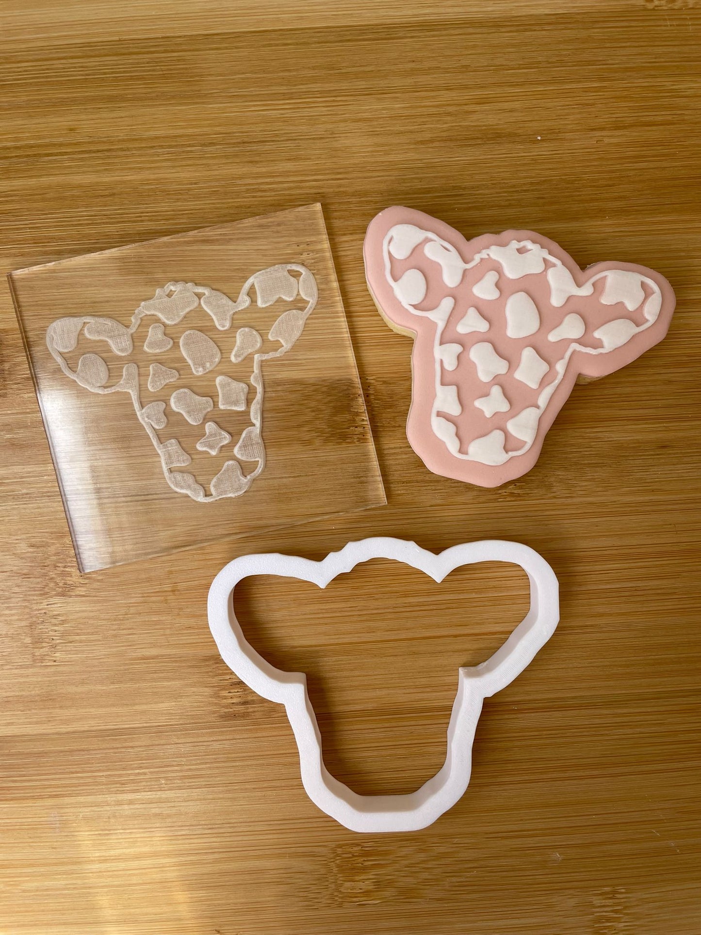 Country Cow deboss + matching Cookie Cutter MEG cookie cutters