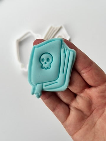 halloween book stamp and cutter