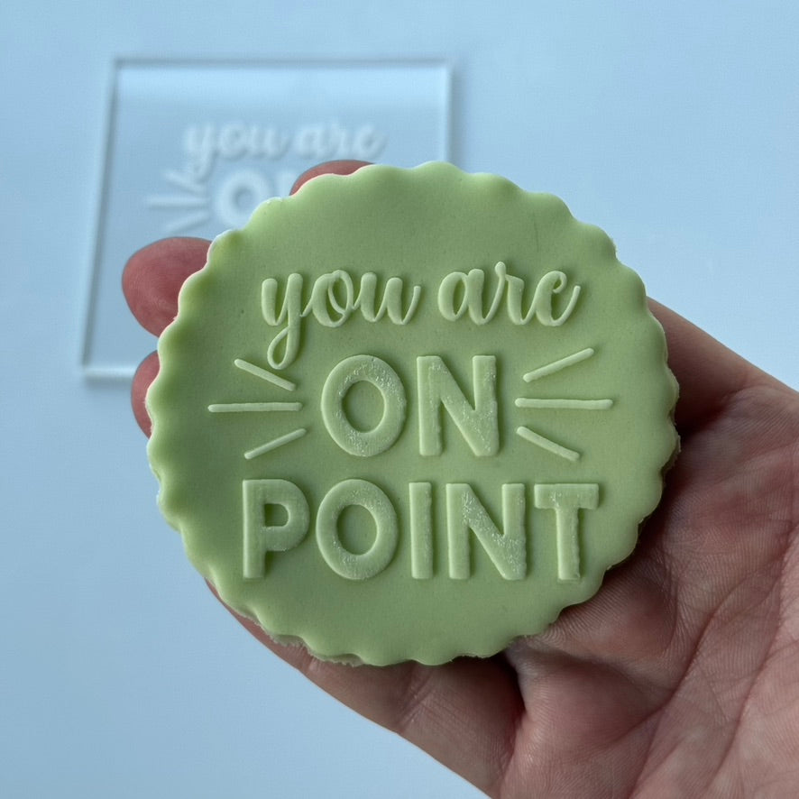 you are on point - deboss