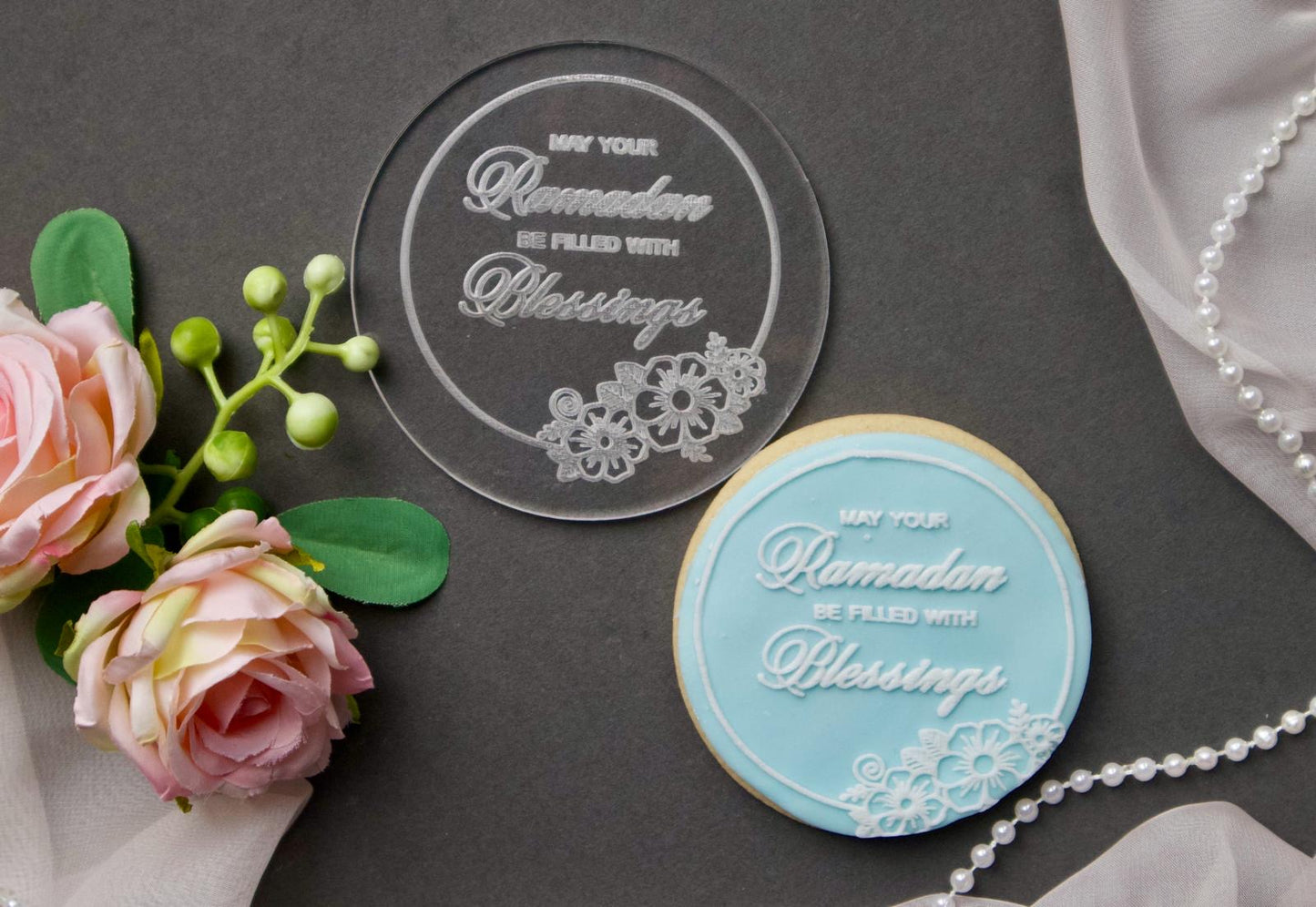 Ramadan / Eid - debossing acrylic disc - Design 5