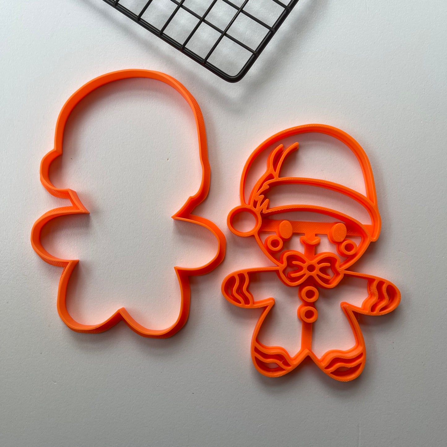 Gingerbread - (style2) Christmas - Cookie cutter + Stamp