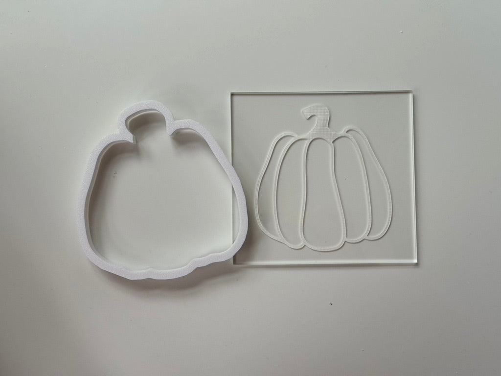 Halloween Autumn Pumpkin Deboss + matching cutter M1033