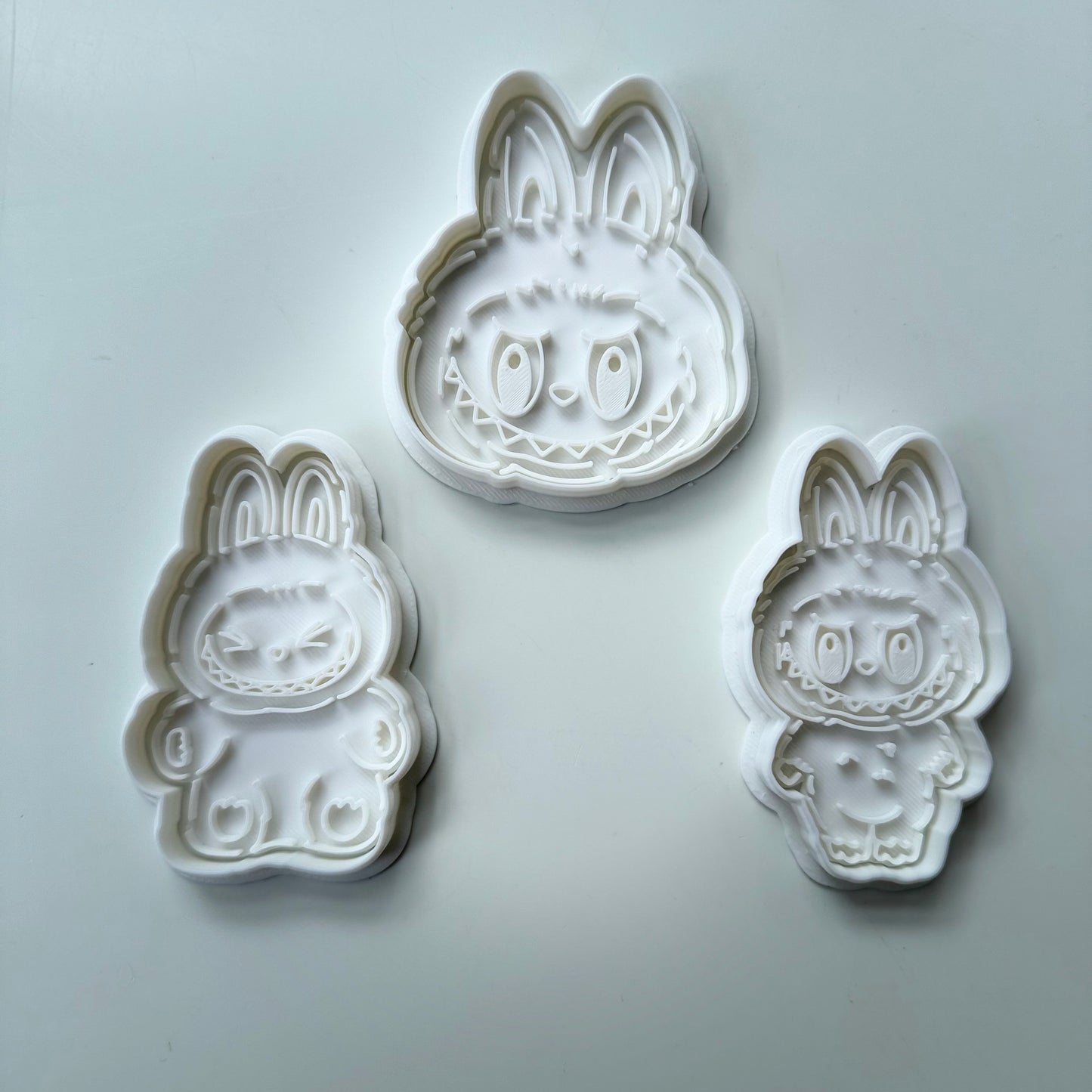 cartoon monster - set of 3 - cutter + stamp