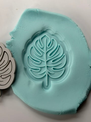 Jungle Safari Monstera Leaf 3D Deboss & Matching Cutter