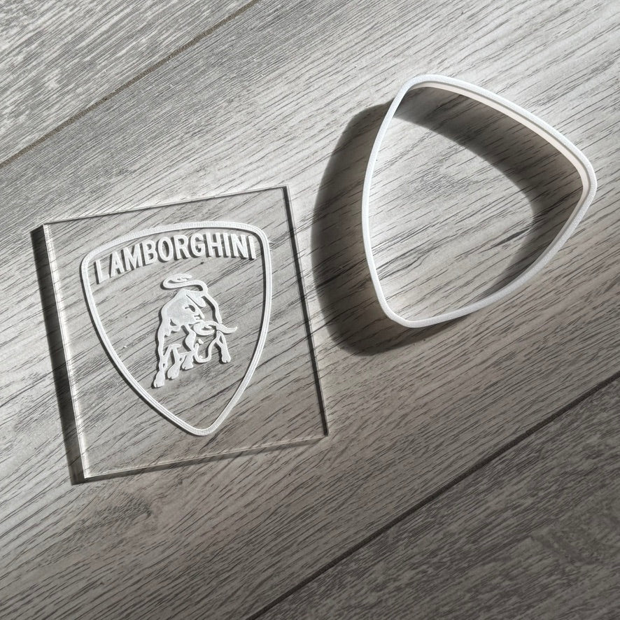 car Logo Cookie Cutter + stamp M1027