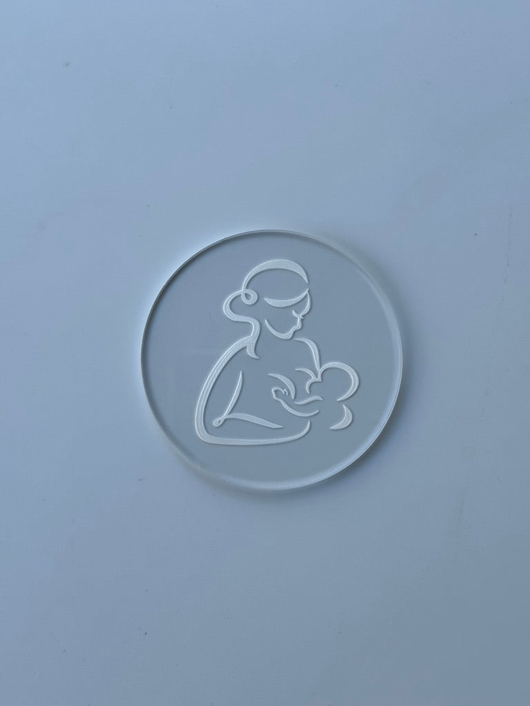 Breastfeeding - mom baby - deboss