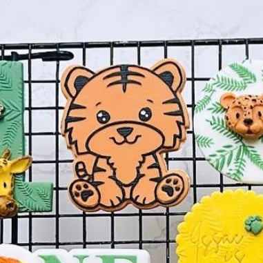 Tiger deboss and matching cutter - jungle - safari