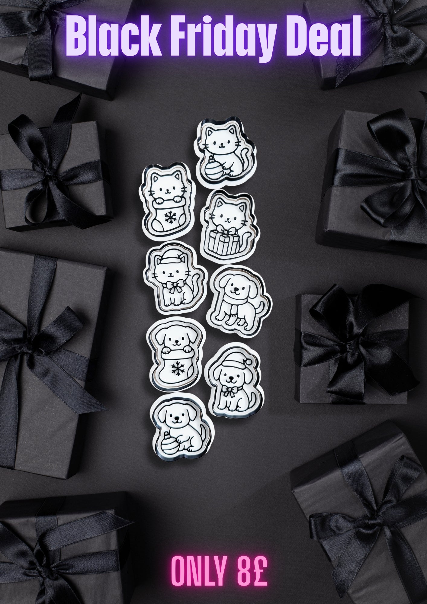 Black Friday deal - Box 2- Christmas cats and dogs set