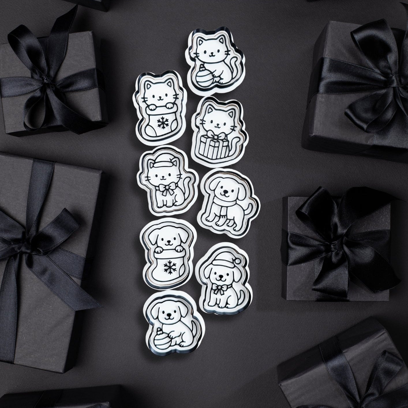 Box 2- Christmas cats and dogs set