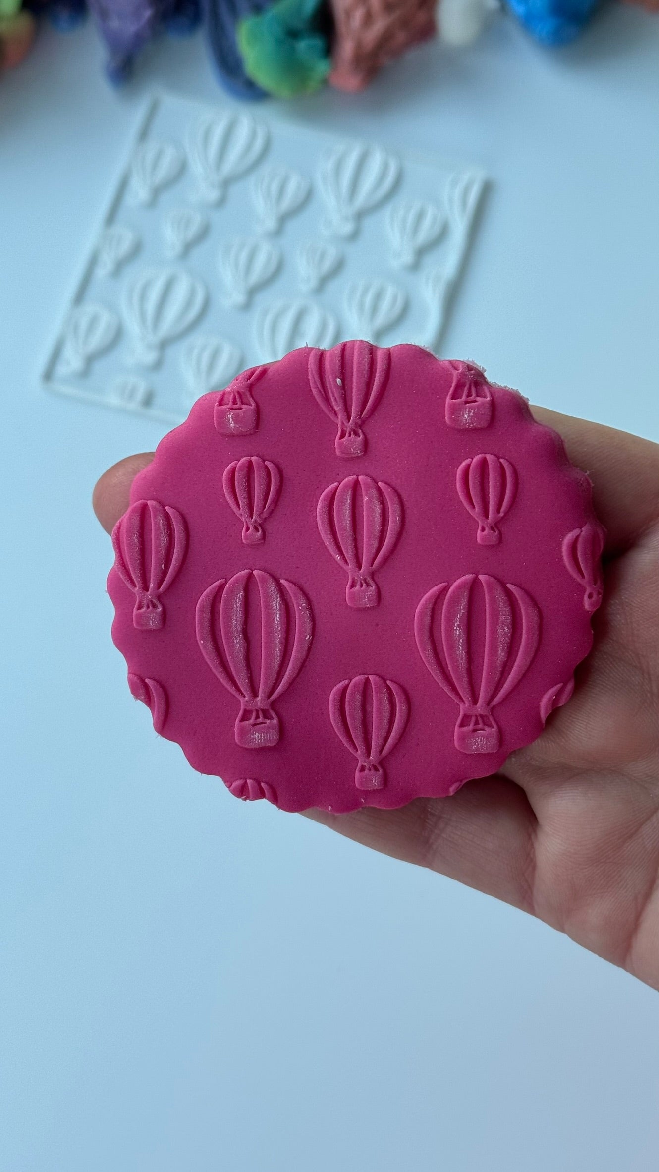 Hot air Balloon deboss pattern - texture