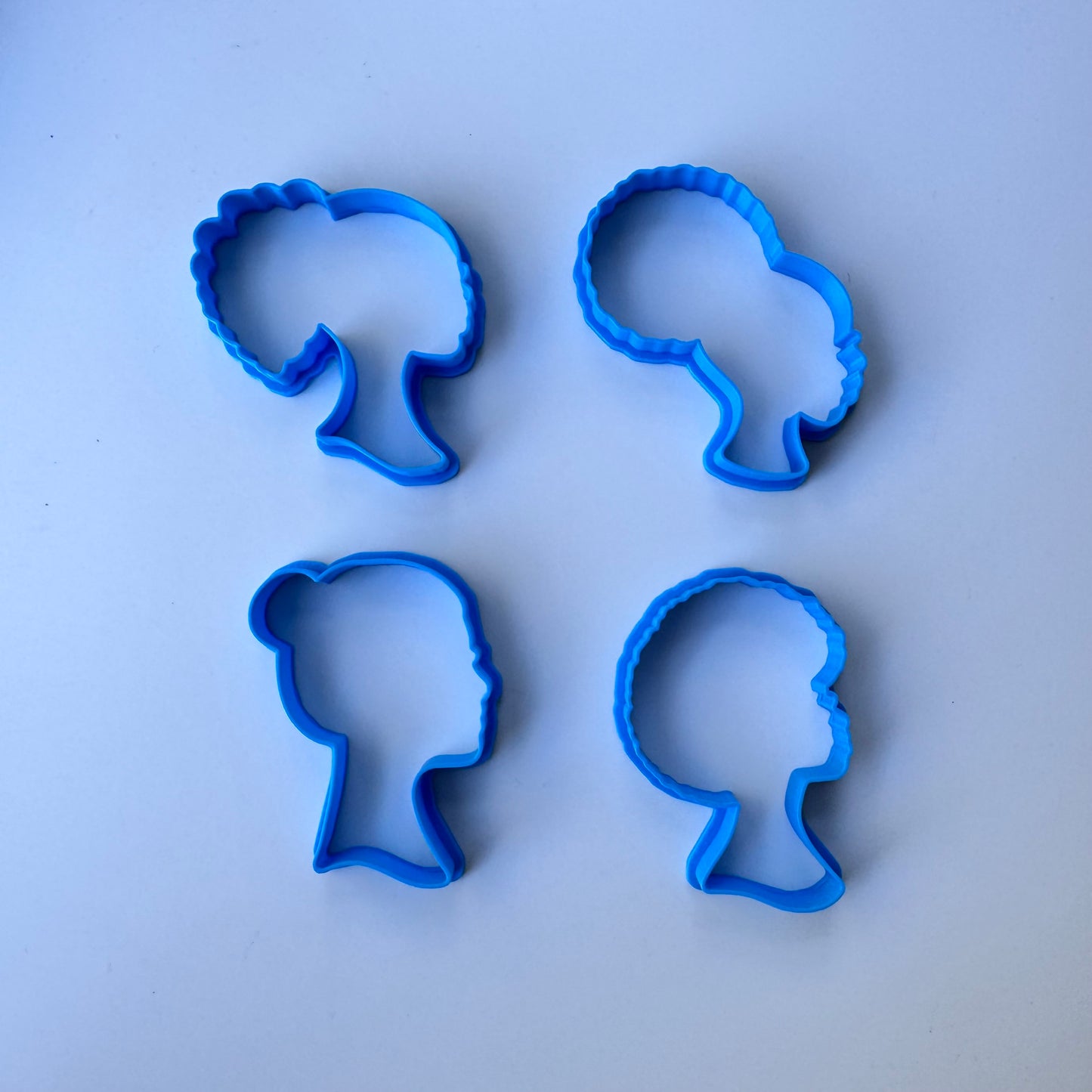 Set of 4 girl dool head -INSPIRED Cookie cutters