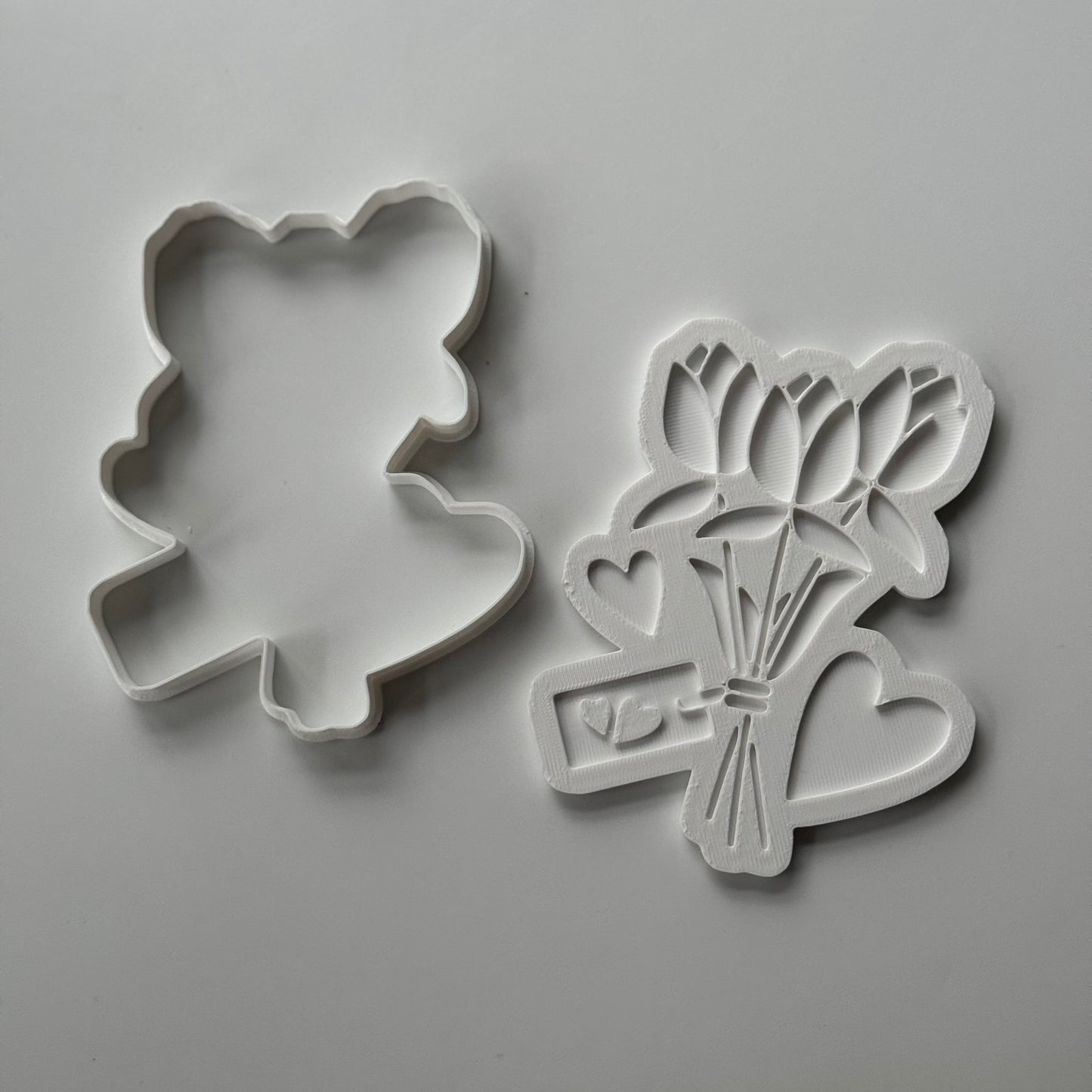 3D Bouquet flower - deboss and cutter