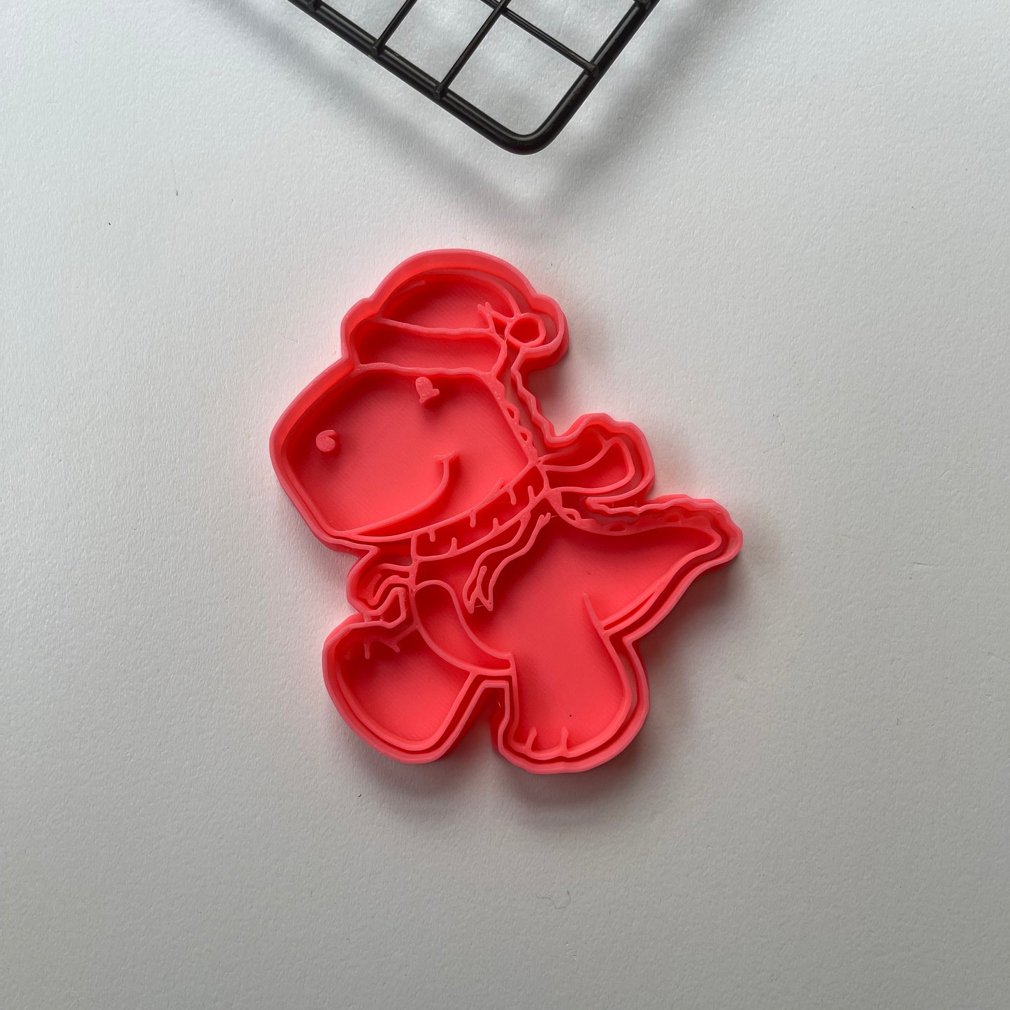 Christmas T-rex dinosaur cookie cutter + stamp