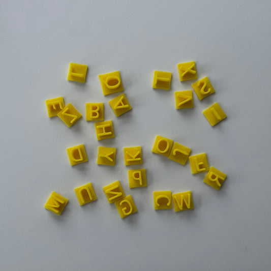Tiny alphabet stamp - Embossing - stamp MS1021
