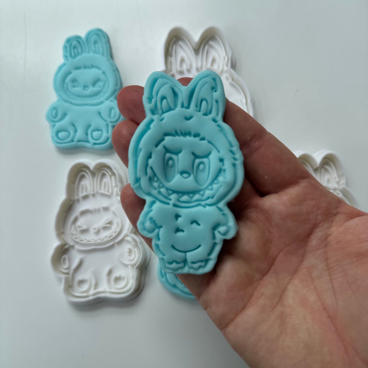 cartoon monster - set of 3 - cutter + stamp