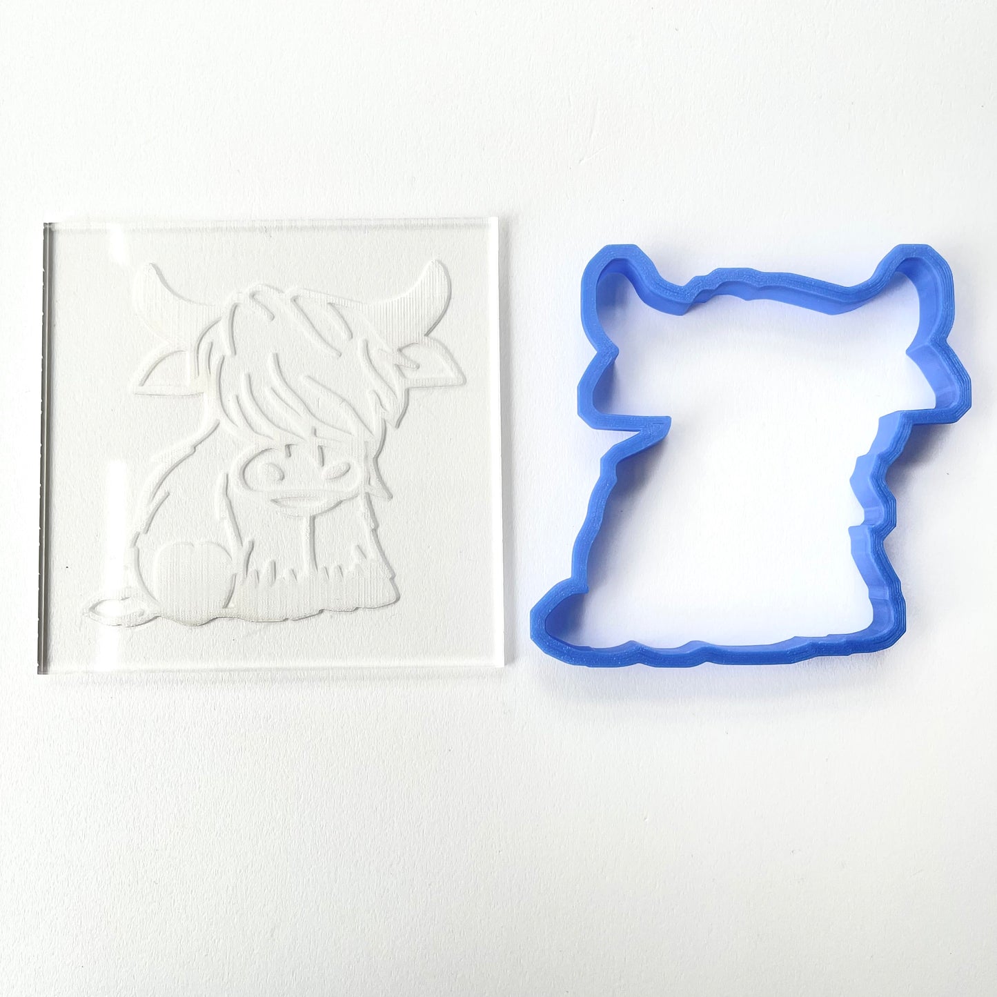 Highland Cow deboss + matching Cookie Cutter