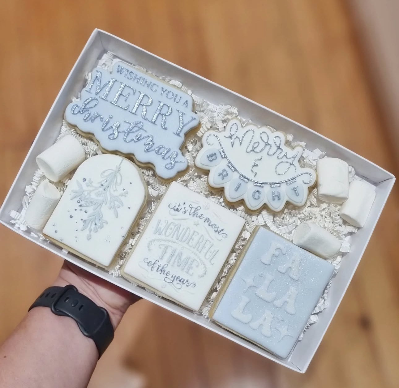 merry and bright - christmas - 3d printed deboss + matching cutter M1036