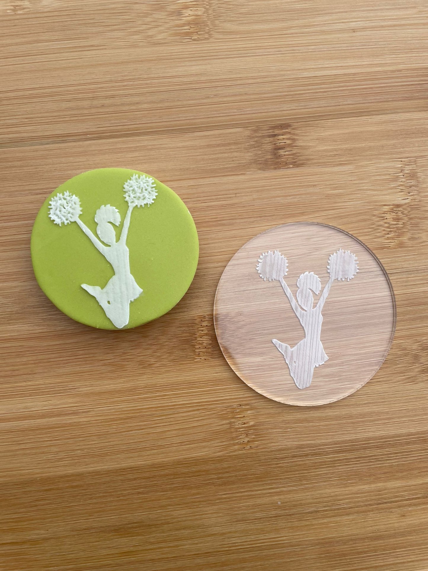 Gymnastic girl deboss MEG cookie cutters