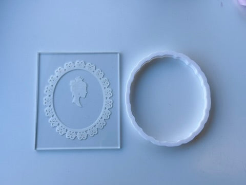 wedding princess portrait - deboss + cutters M1017