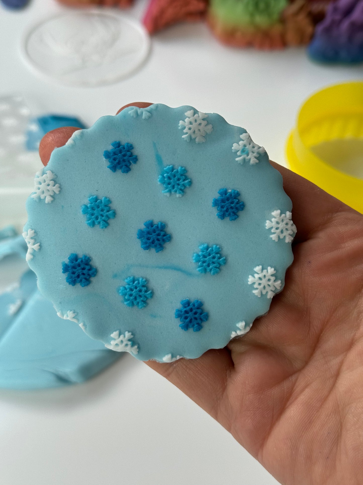 Snowflakes - pattern texture Debossing