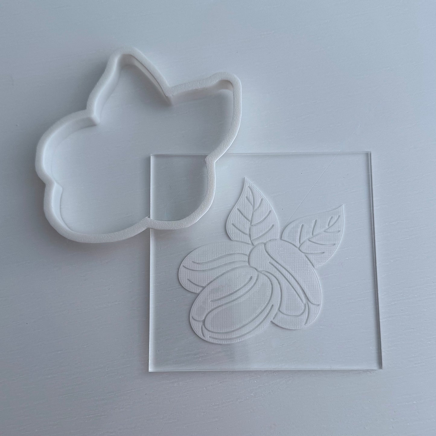 coffee beans - debossing and matching cutter M1043