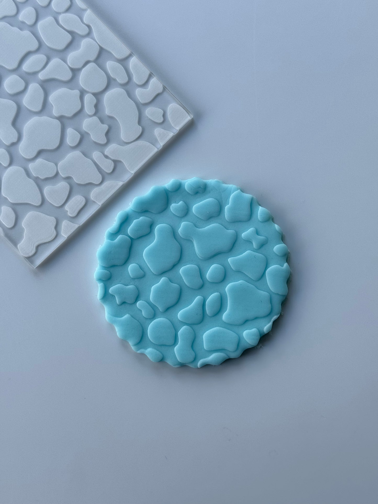 cow pattern texture deboss