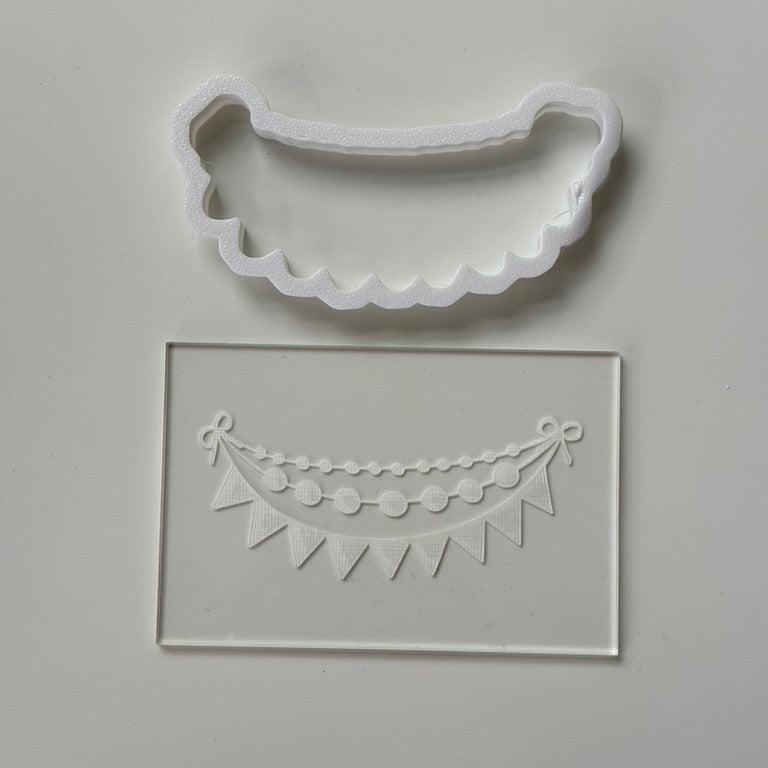 Banner - Birthday Theme - debossing and matching cutter M1034