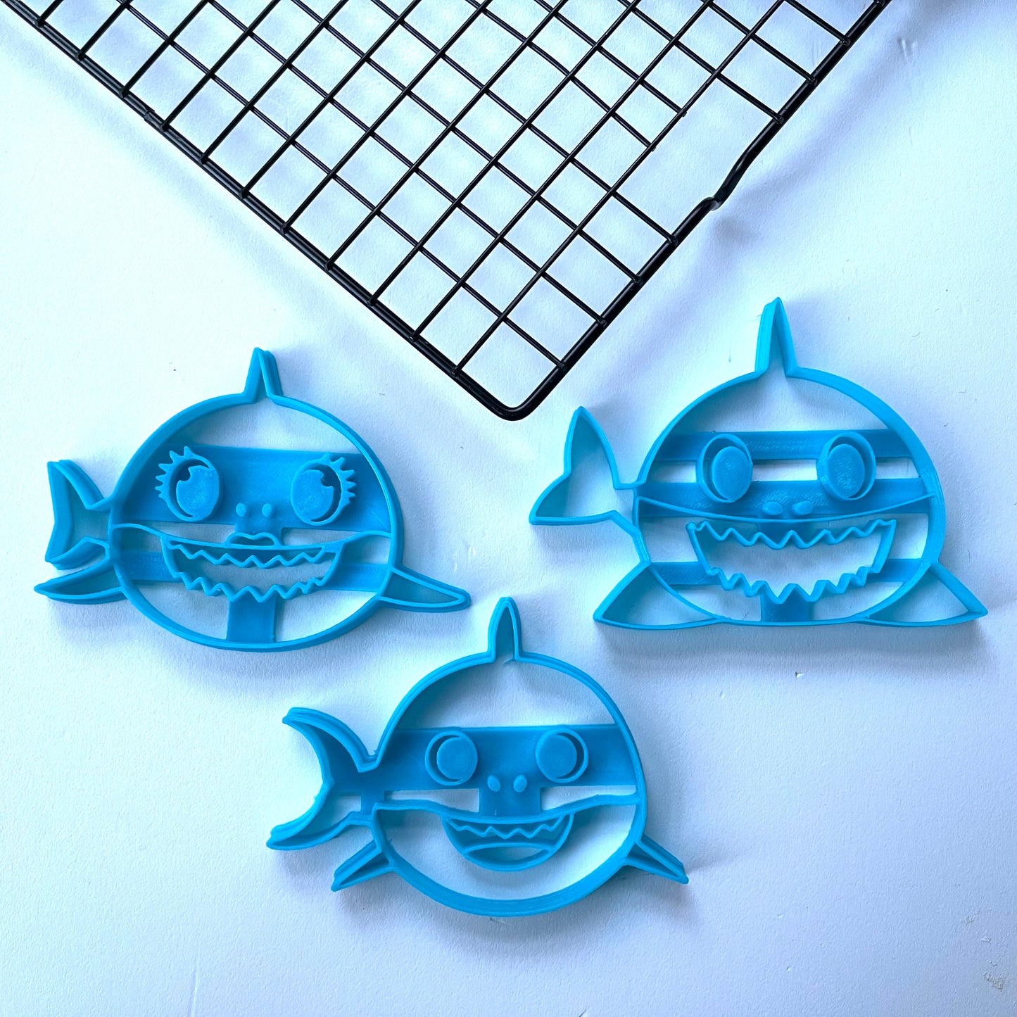 Family Shark cookie cutter