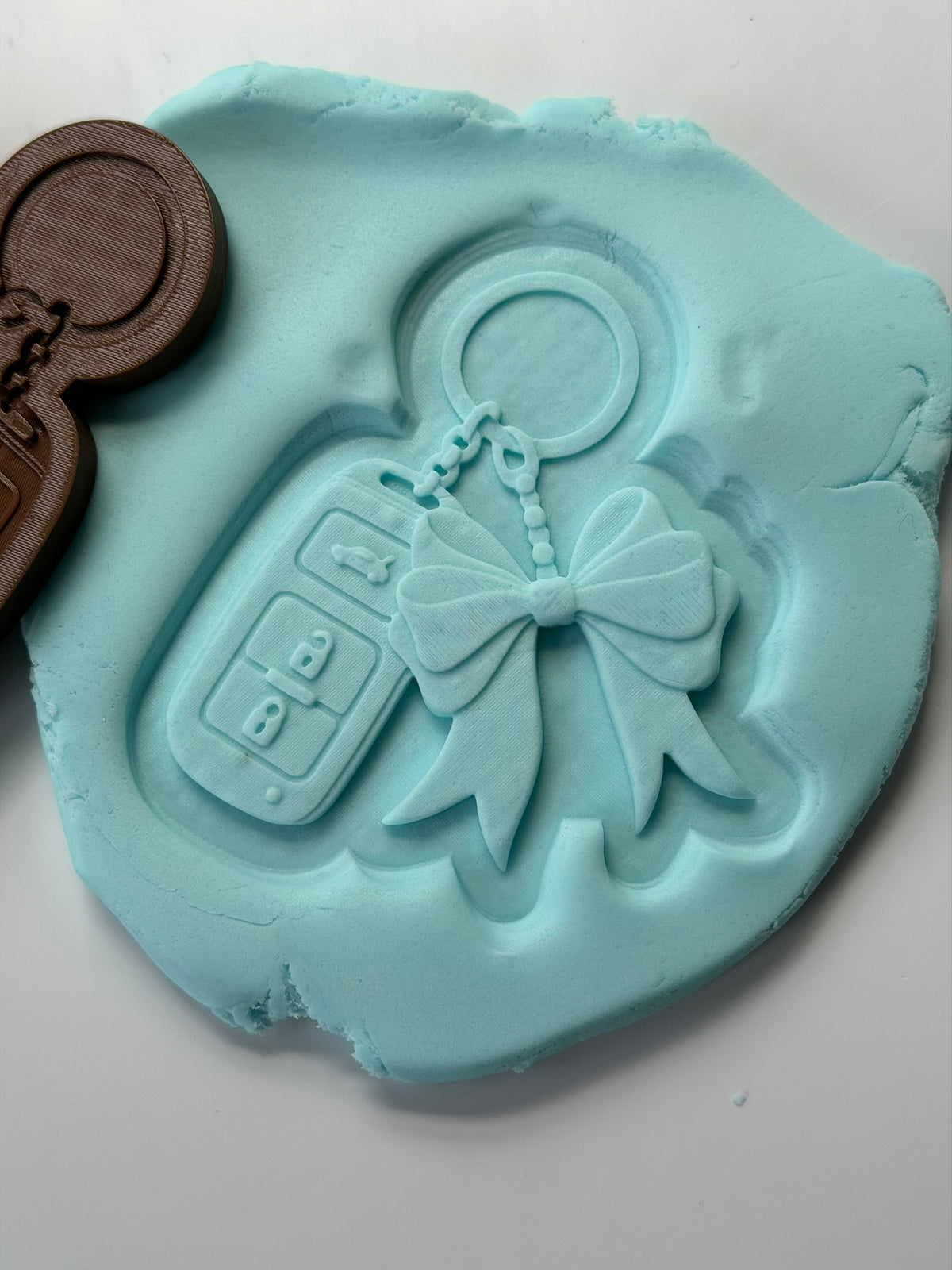 Car Key & Bow 3D Deboss & Matching Cutter
