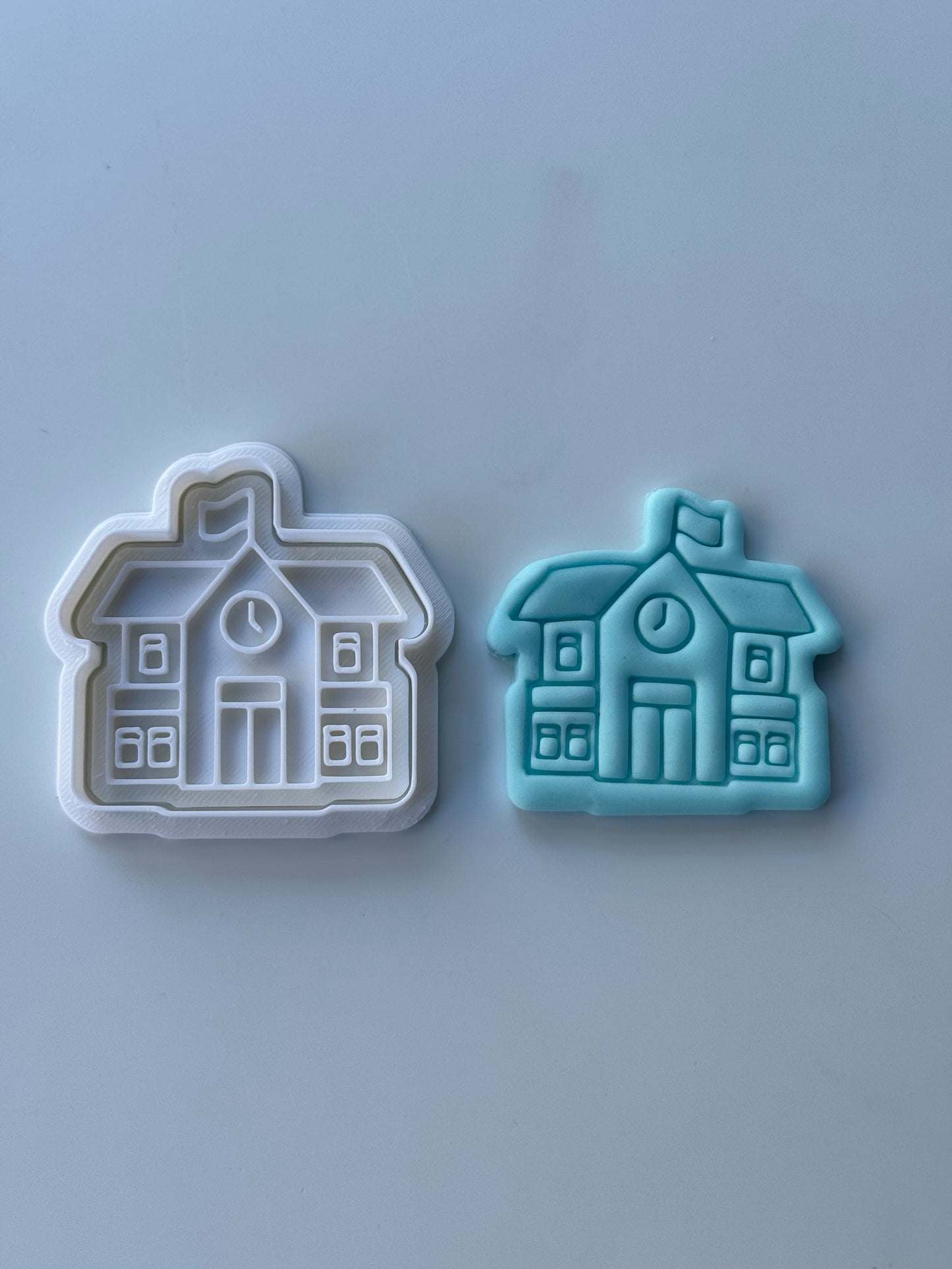 Teacher set cookie cutter and stamp 0653
