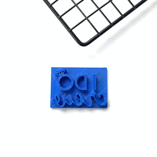 I Do Crew Wedding Embossing for cupcake - stamps sugar paste MEG cookie cutters