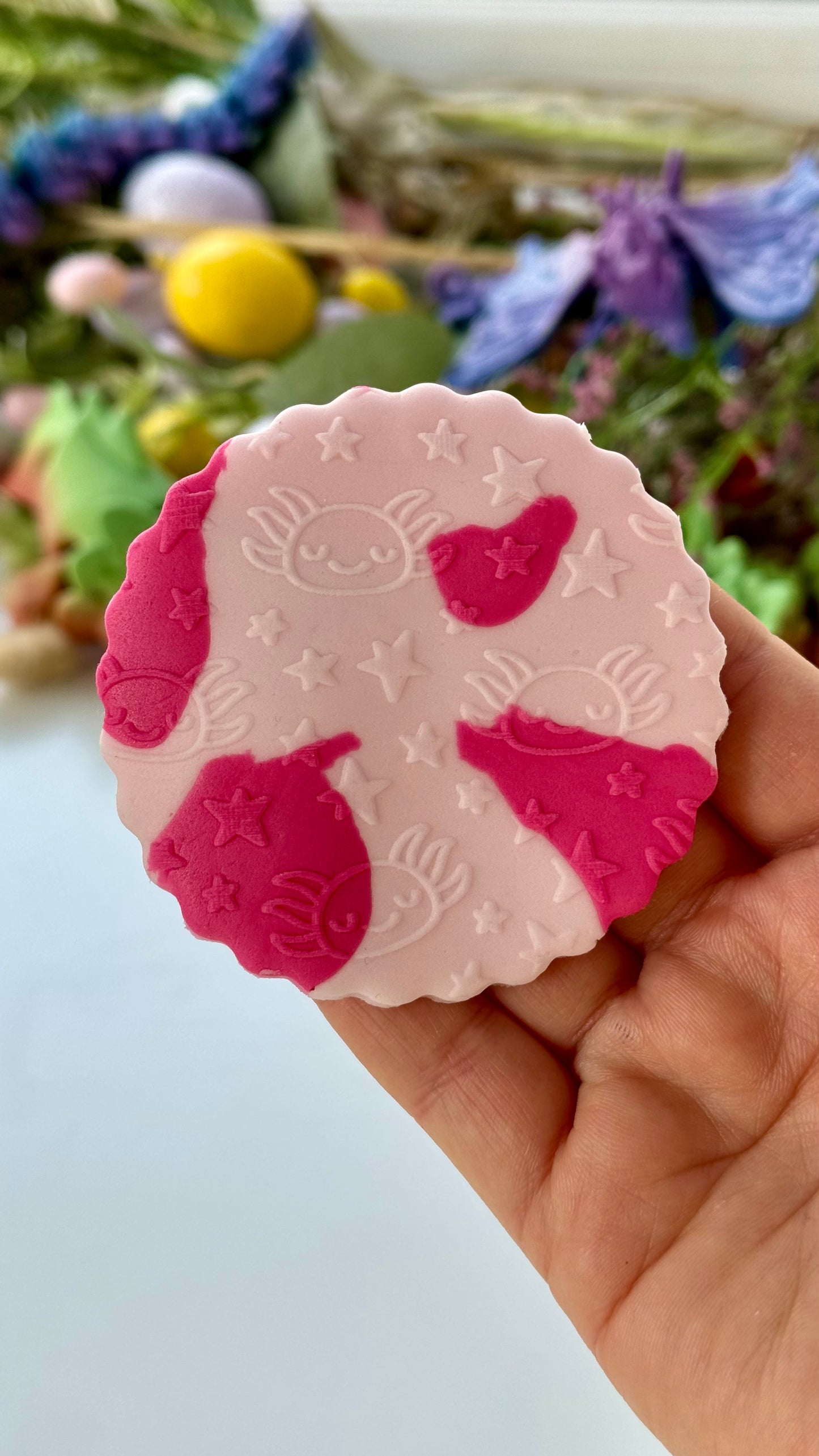 Axolotl pattern deboss