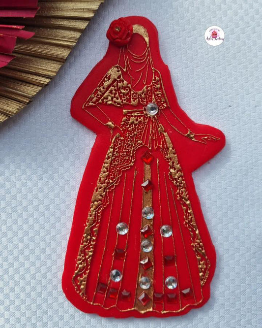 Muslim Islamic woman style 1 Debossing + cutter MEG cookie cutters