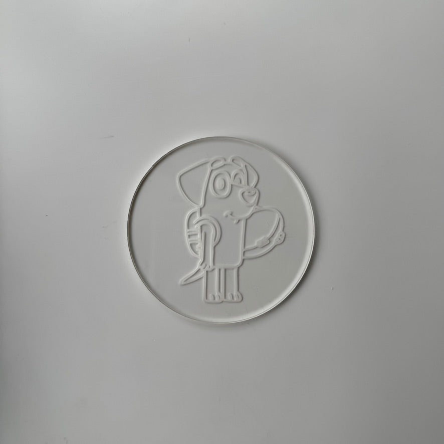 cartoon-inspired Deboss