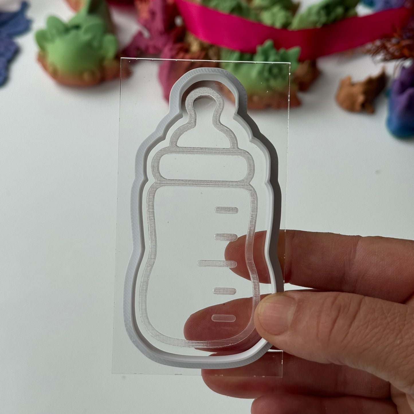 Baby bottle deboss + cutter