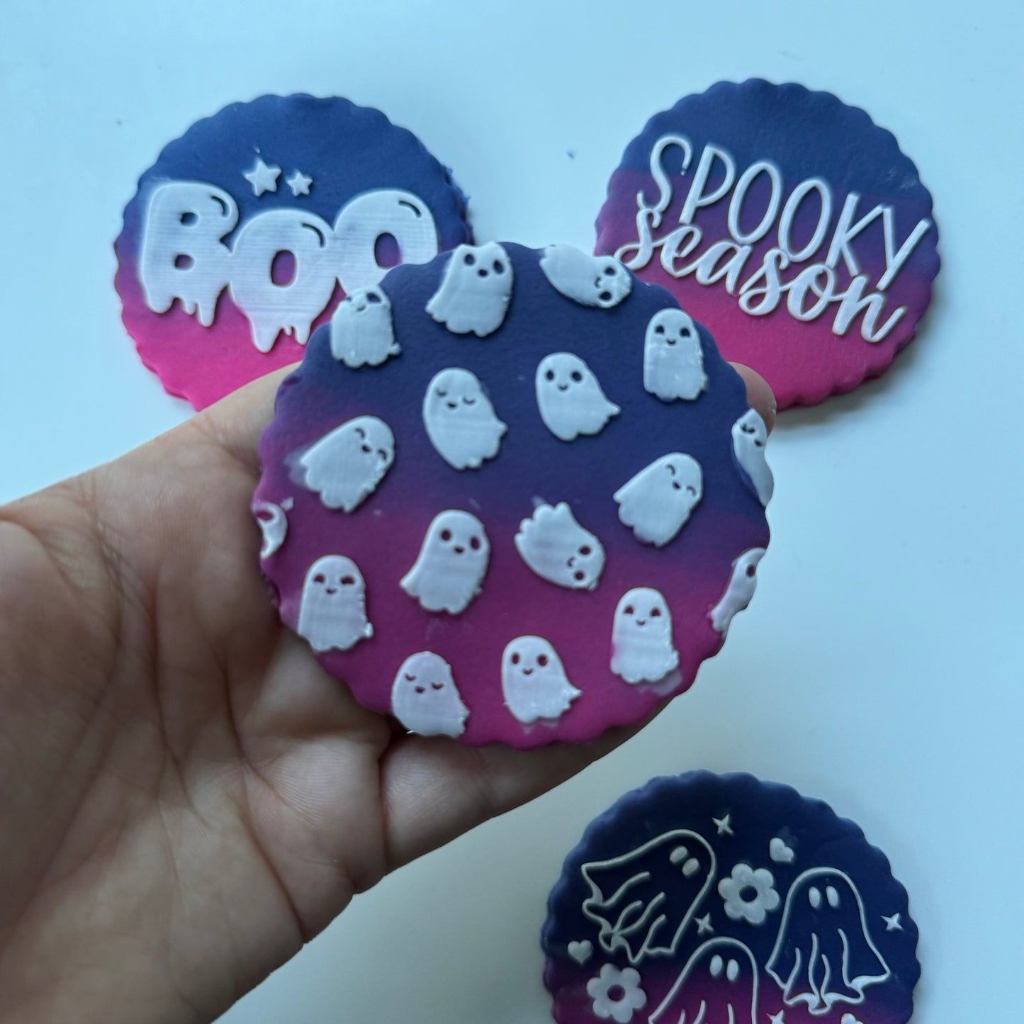 Pattern Ghosts - Halloween collection - deboss